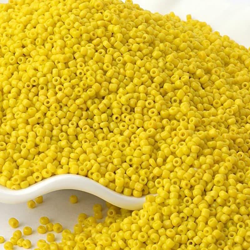 Opaque Yellow Toho Seed Beads, round assorted toho beads, 2mm delica beads, japanese small glass Austria beads, 1000pcs