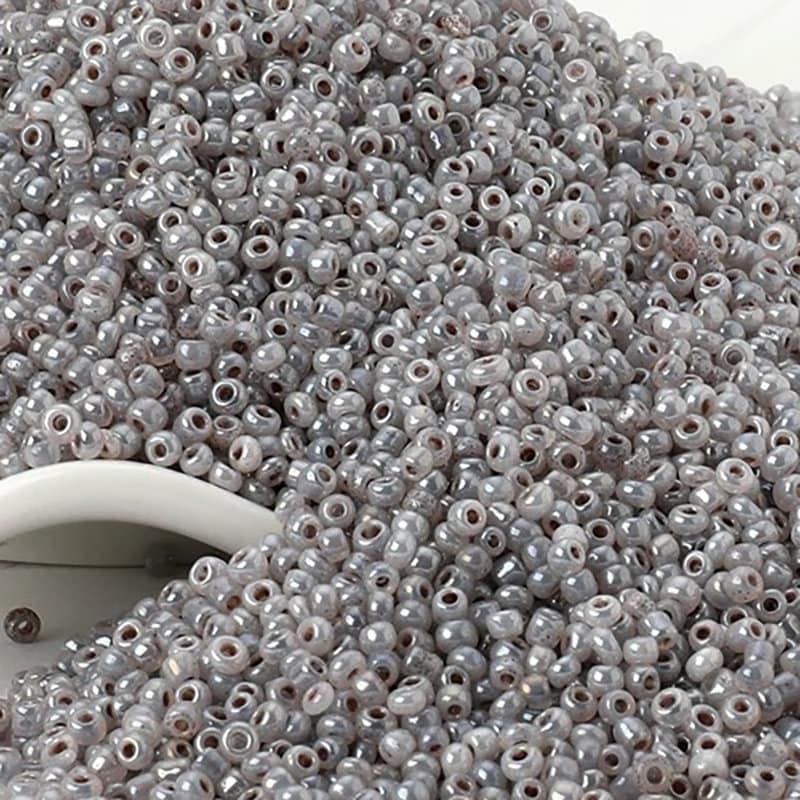 Pearl gray Miyuki Delica seed beads, 2mm 12/0 small glass Austria japanese round beads, 1000pcs