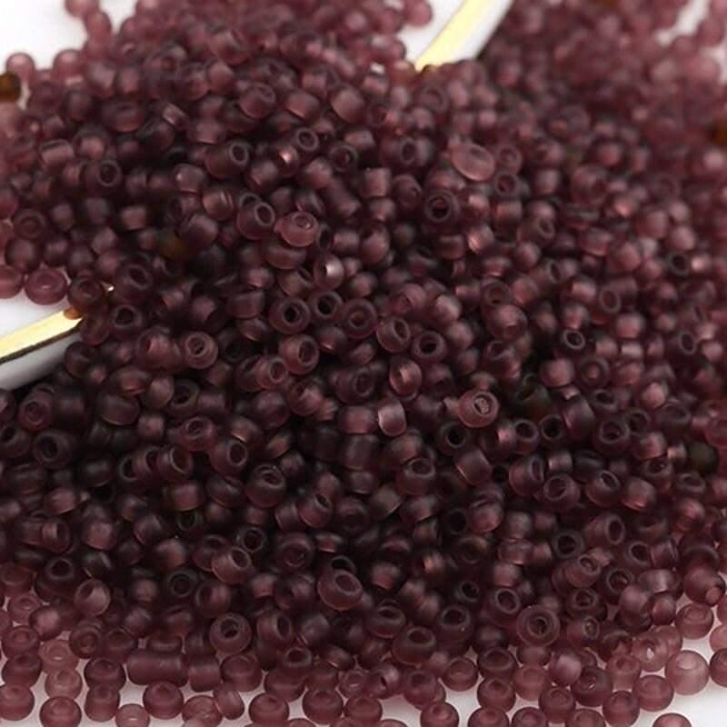 Pink Matte Miyuki Delica Seed Beads, Frosted preciosa 2mm 12/0 glass round Austria toho beads, 1000pcs
