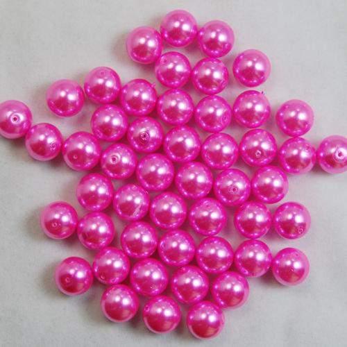 Red Pink Czech Glass Pearl Round Beads, 100pcs - 3mm 4mm 6mm 8mm 10mm 12mm 14mm, Opaqu loose beads For jewelry making and beading