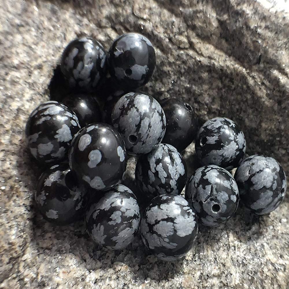 Snowflake Obsidian Beads in Bulk ❄️📿 – RainbowShop for Craft