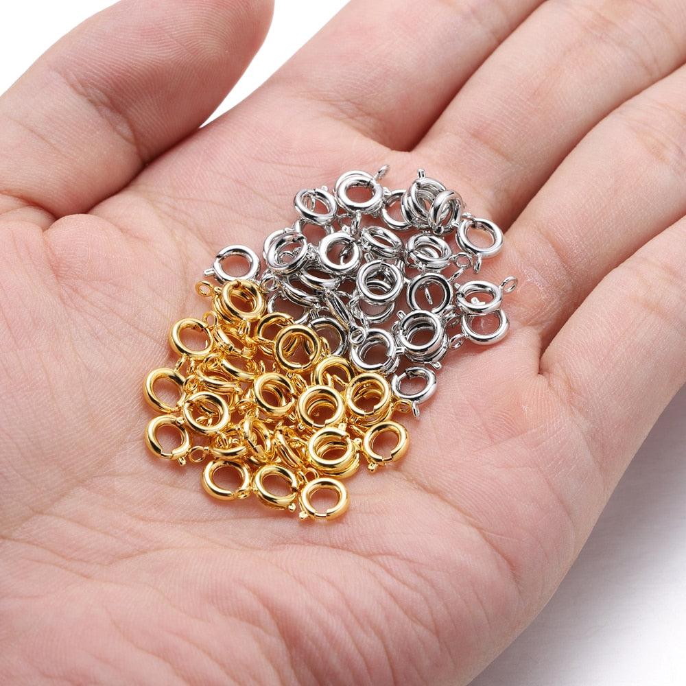 Spring Clasp With Open Jump Ring