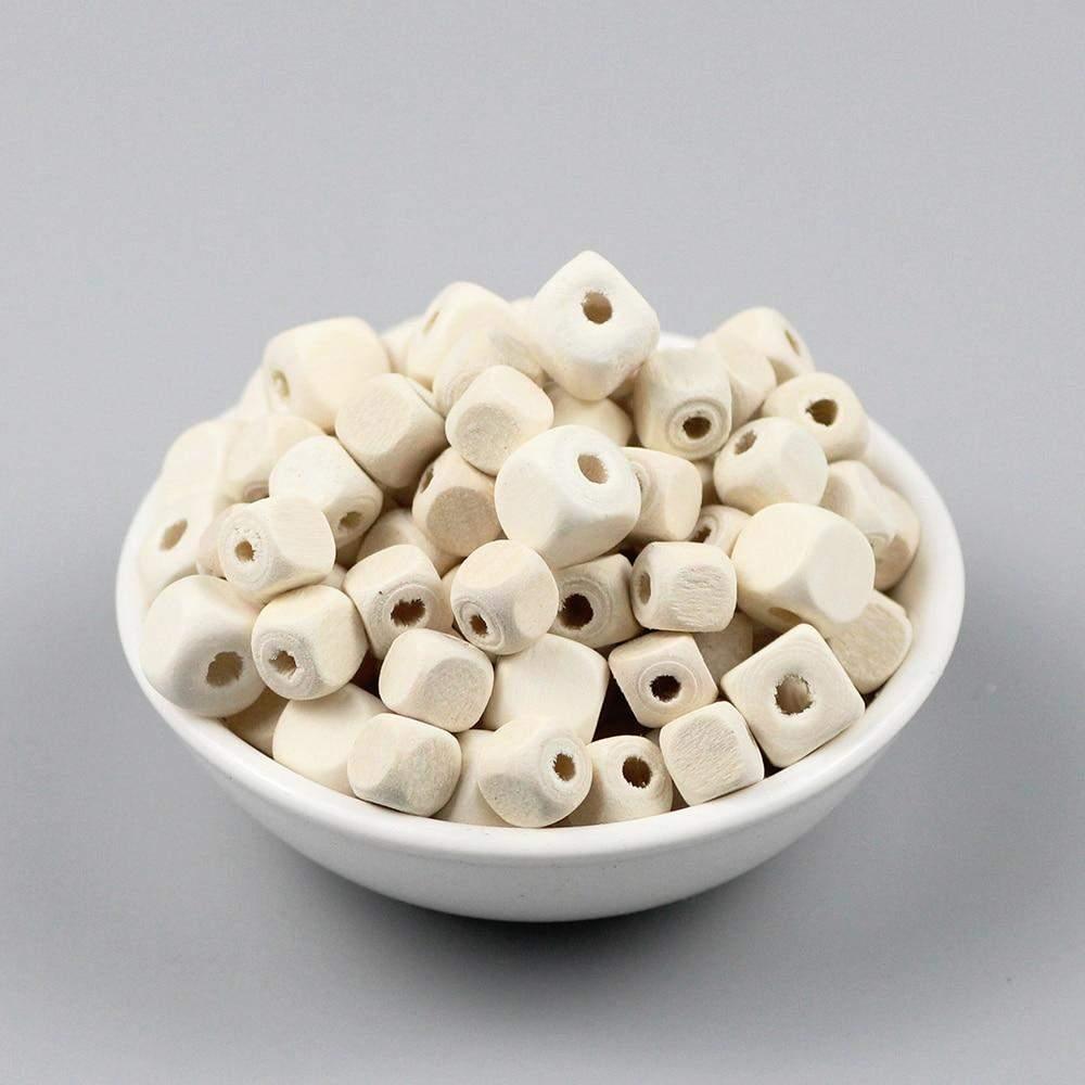 Square Cube Wood Beads for Jewelry Making DIY, Eco-Friendly for Wooden Necklace Bracelet Findings 100pcs 8/10mm