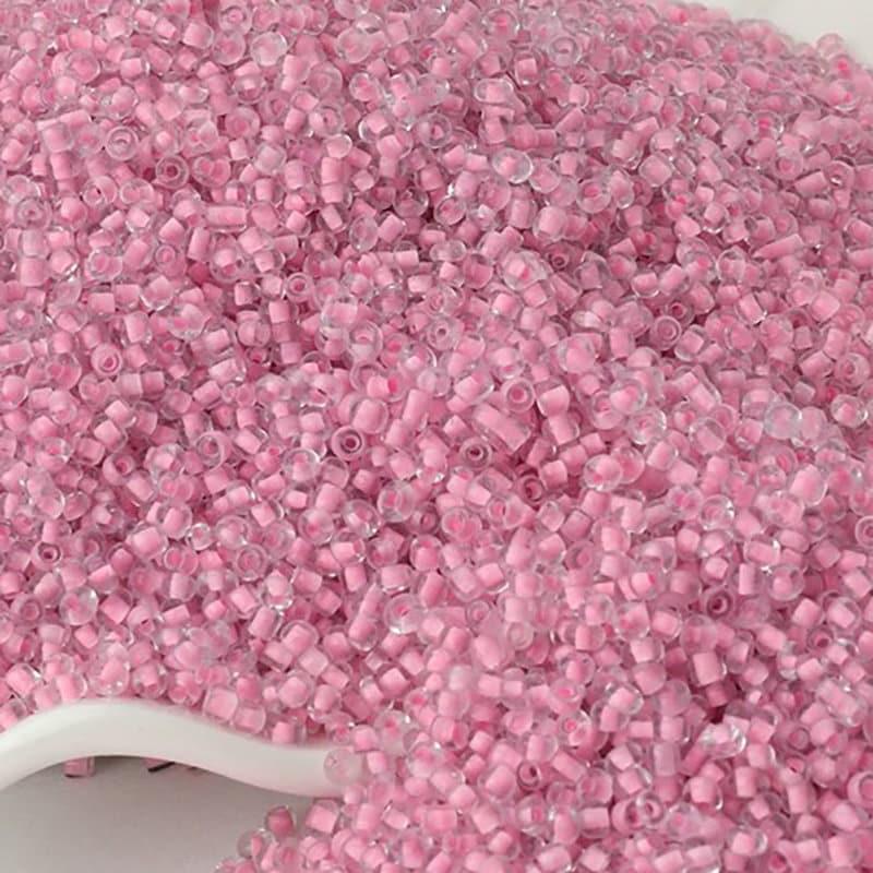 Transparent Seed Beads light pink Lined, preciosa beadworking 2mm 12/0 Miyuki Delica small glass beads, Austria round beads, 1000 pcs