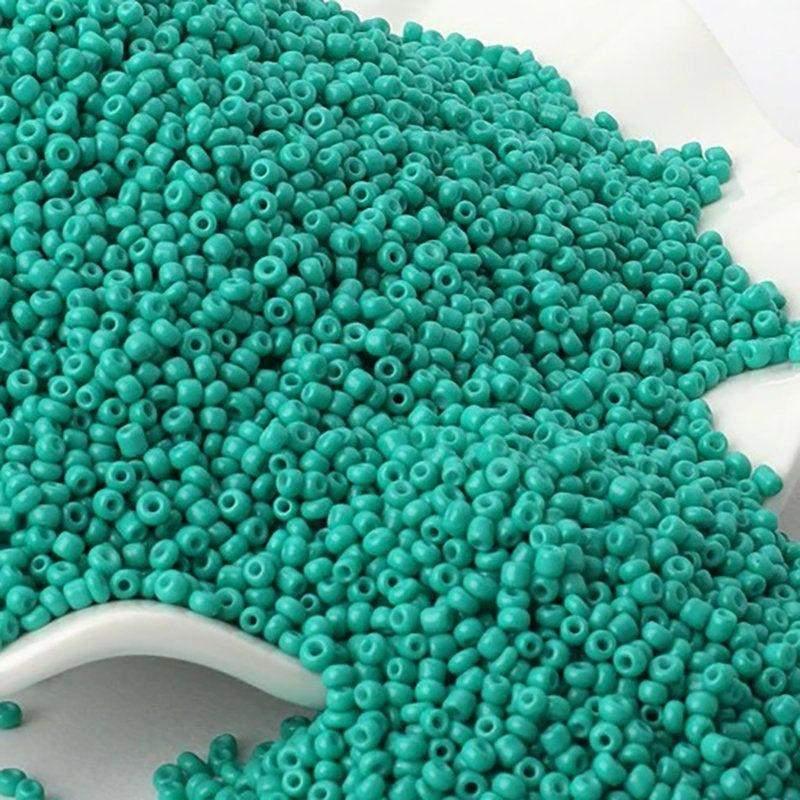 Turquoise blue Miyuki Delica seed beads, 2mm 12/0 small glass Austria japanese round beads, 1000pcs