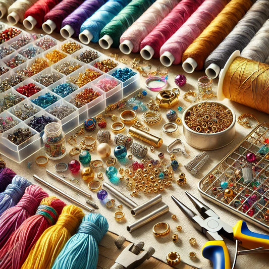 Multi-strand bracelet with spacer bars and gemstone beads