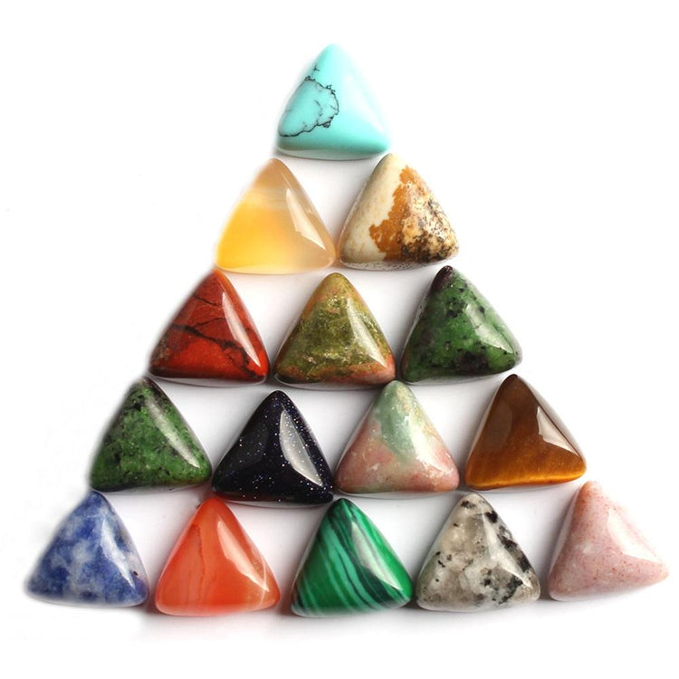 Triangular stone beads 