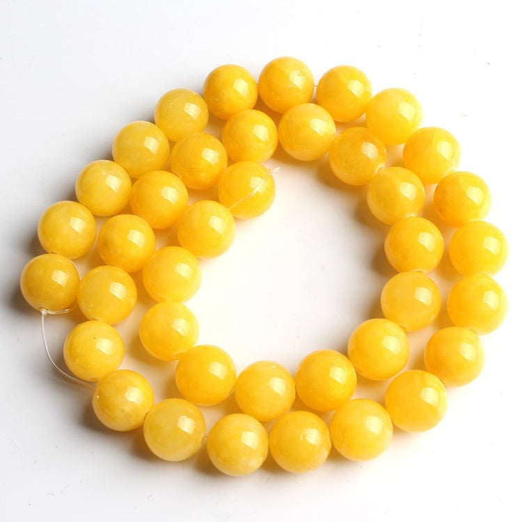 Yellow gemstone beads 