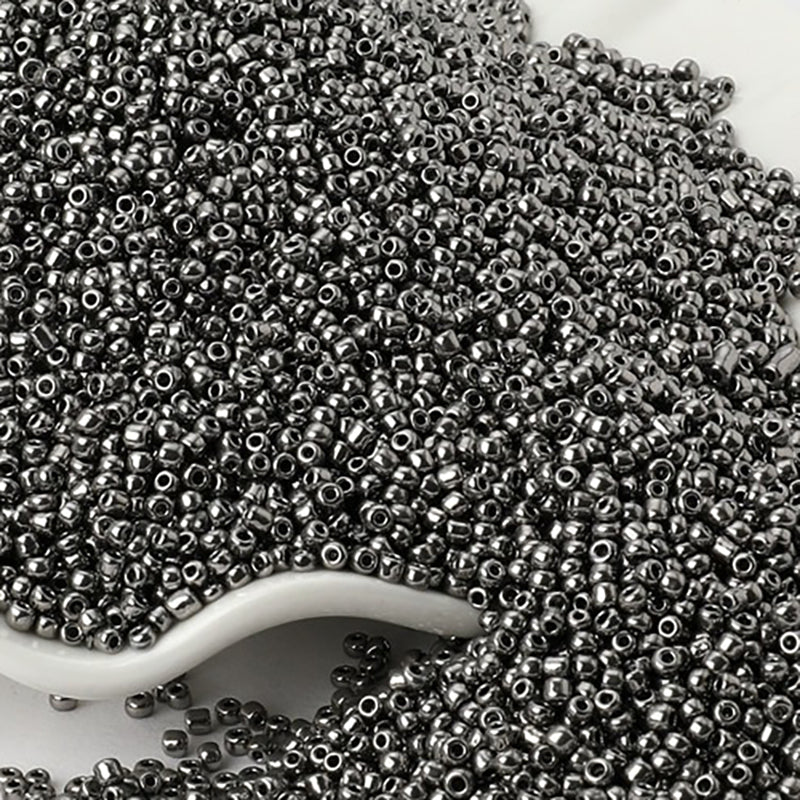 2mm Galvanized Metallic Seed Beads