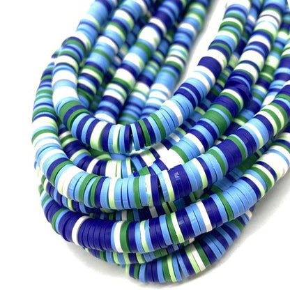 6mm Heishi Polymer Clay Beads - 16" strand