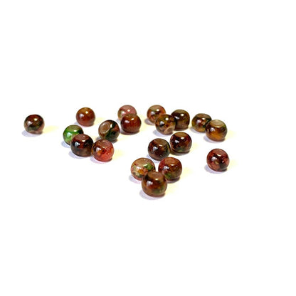 Perles de verre opaques à motifs ronds 4-10 mm