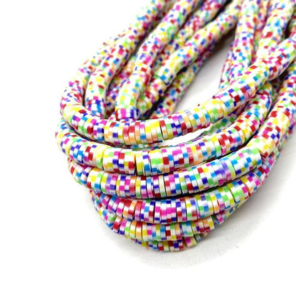 6mm Heishi Polymer Clay Beads - 16" strand