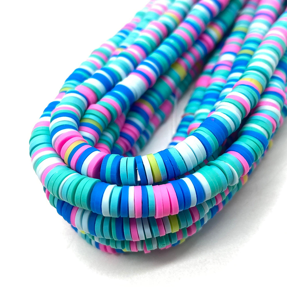 15%dc Bulk - 5 Strand - 16 6mm Vinyl Heishi Beads, Rainbow Polymer Clay  Disc Beads[Cb0083-5] Regular Price 7.00 - Yahoo Shopping