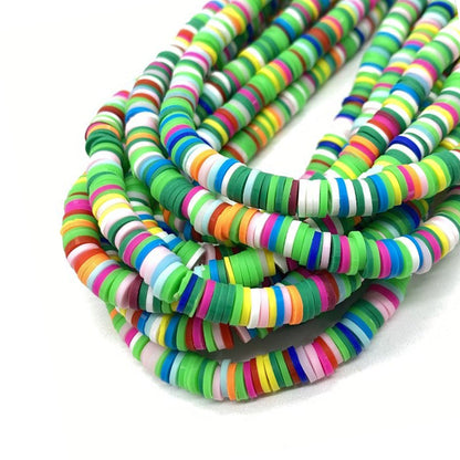 6mm Heishi Polymer Clay Beads - 16" strand