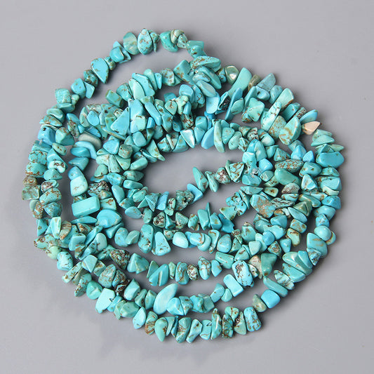 Perles de puces turquoise bleues 5 ~ 8 mm