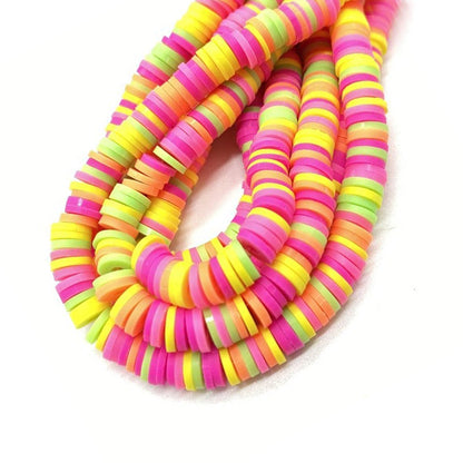 6mm Heishi Polymer Clay Beads - 16" strand