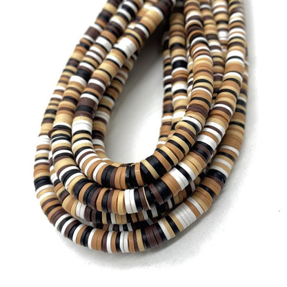 6mm Heishi Polymer Clay Beads - 16" strand