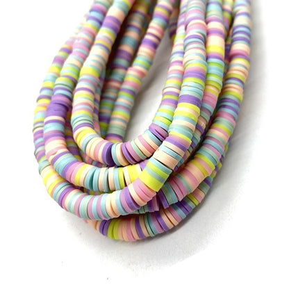 6mm Heishi Polymer Clay Beads - 16" strand