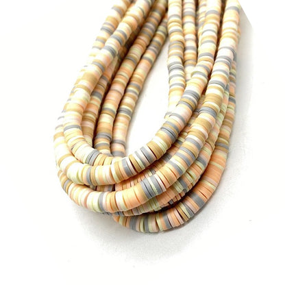 6mm Heishi Polymer Clay Beads - 16" strand