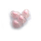 15pcs Pastel Transparent Heart Acrylic Beads 17mm