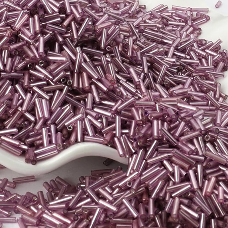 2x6mm Long Tube Lined Cylinder Seed Beads 💎 – RainbowShop for Craft