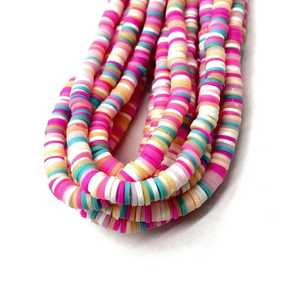 6mm Heishi Polymer Clay Beads - 16" strand