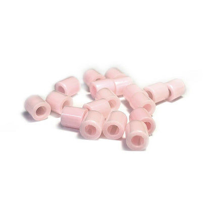 300 pièces de perles acryliques en tube cylindrique de 5 mm avec grand trou