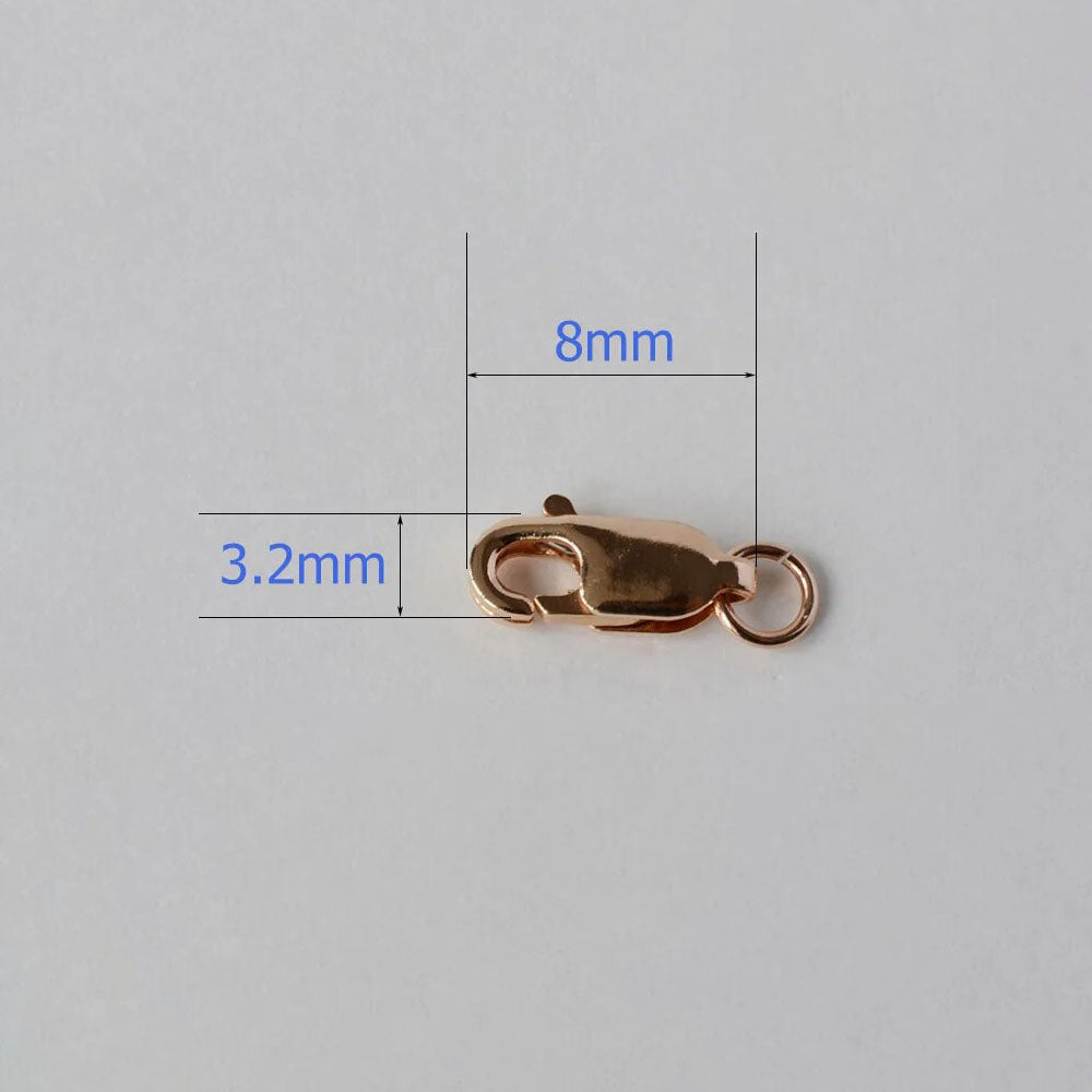 18K Gold Lobster Claw Trigger Clasp AU750 for Jewelry - 1pc – RainbowShop  for Craft