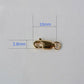 18K Gold Lobster Claw Clasp with 750 Stamp (8-10mm)
