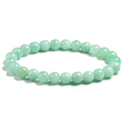 Bracelet extensible avec pierres précieuses d'aventurine verte, 4-12 mm