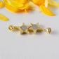 Gold-Plated Sterling Silver Star Magnetic Clasp (1pc)