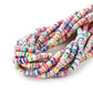6-8mm Flat Round Polymer Clay Beads Mix