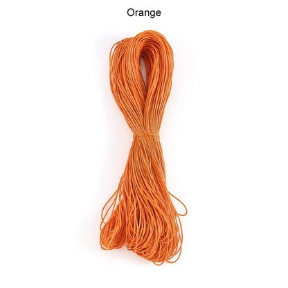 1 mm Polyester Braided Rope, Beaded Cord Wax, 65m lot