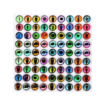 20PCS 8-20mm Mixed Colors Glass Cabochon for DIY