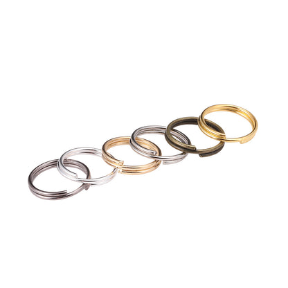 4-12mm Gold Double Loop Ringsб 50-200pcs