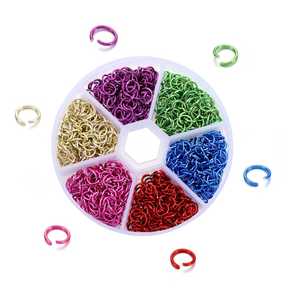 Colorful Single Loop Ring Set for Jewelry Making