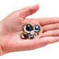 10 cabochons en verre œil de chat 8-20 mm pour bijoux