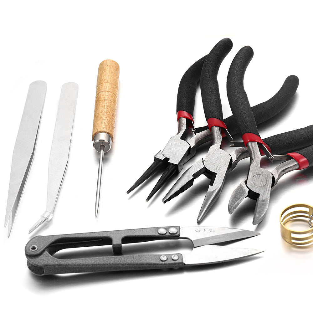 All-In-One Jewelry Crafting Kit: Pliers, Tweezers & More – RainbowShop for  Craft