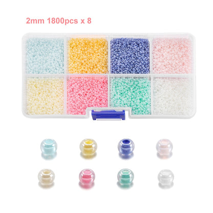 3 mm Charm-Perlen, 9000-teiliges Box-Set