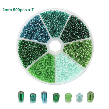 Wholesale 2mm Czech Glass Seed Beads Set