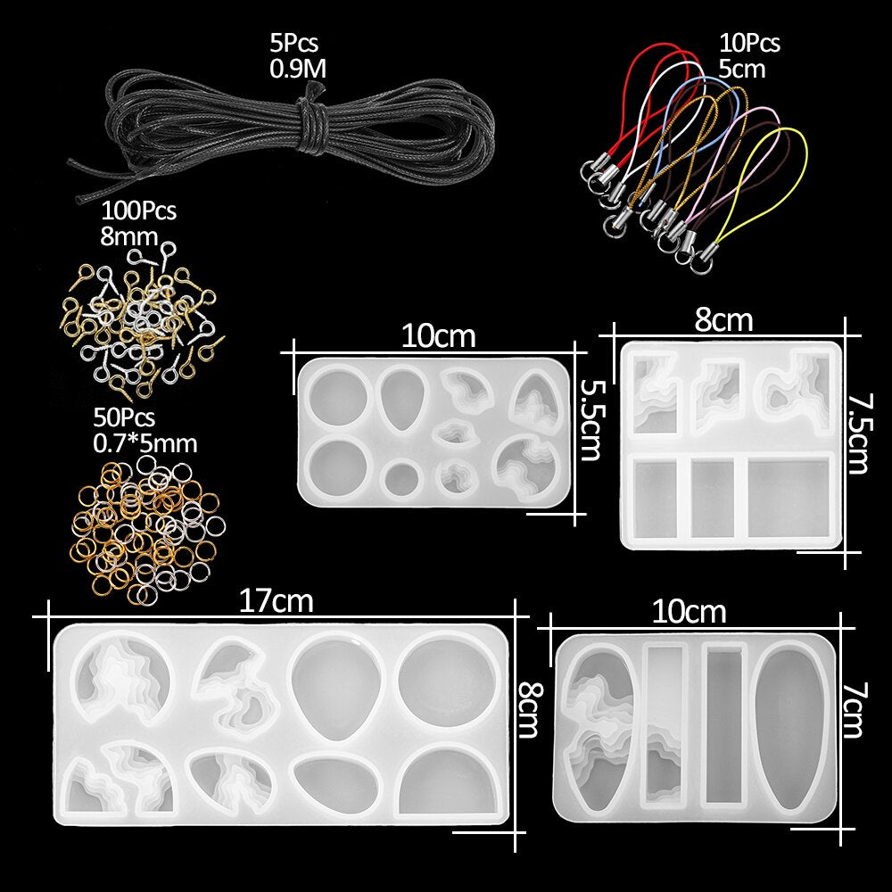 Epoxid-Gussformen-Sets, 15–348 Stück