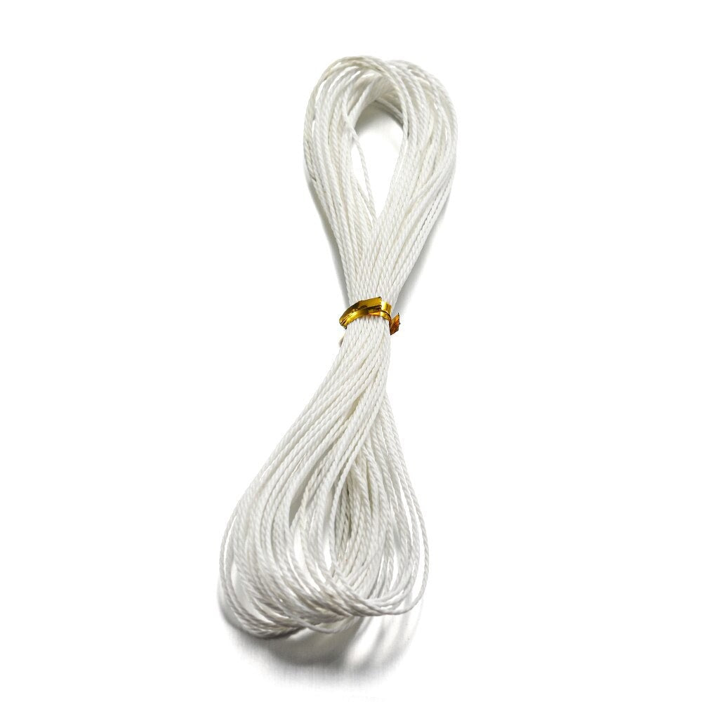 Cordon de perles en coton ciré de 1 mm, 10 m
