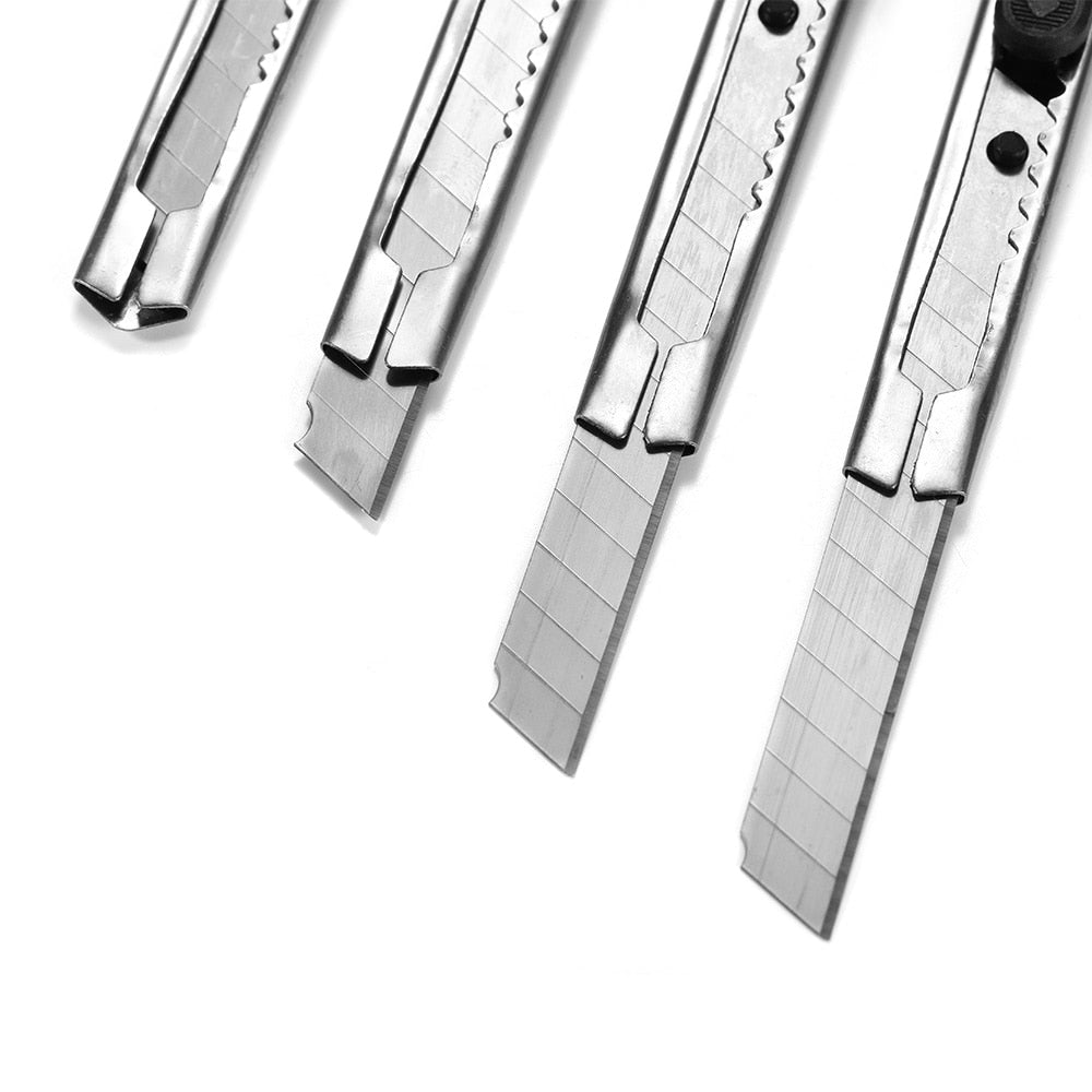 Couteau utilitaire en acier résistant à la rouille, 2 pièces, pour l'artisanat et la papeterie