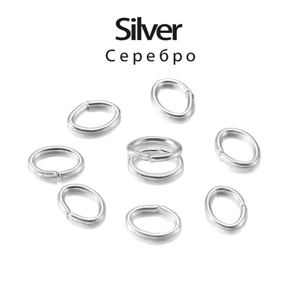 4-7mm Oval Jump Rings, 300pcs