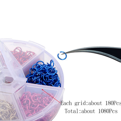 Colorful Single Loop Ring Set for Jewelry Making