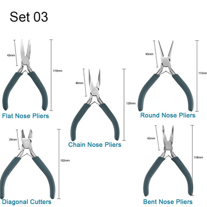 12-Style Stainless Steel Pliers Set