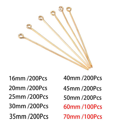 Épingles à tête oculaire de 20 à 50 mm, 100 à 200 pièces