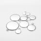 20pcs 6-25mm Stainless Steel Cabochon Base Tray