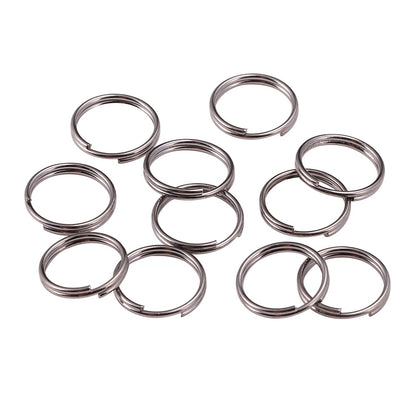 200pcs 6-12mm Gold Double Loop Jump Rings