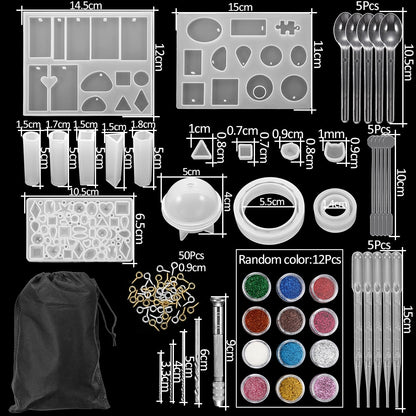 Epoxid-Gussformen-Sets, 15–348 Stück